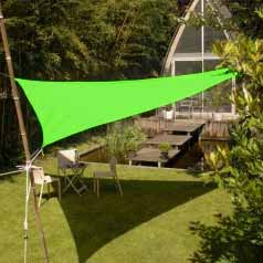 Lona parasol impermeable triangular - verde manzan